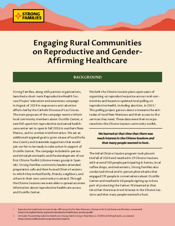 Engaging Rural Communities on Reproductive and Gender-Affirming Healthcare