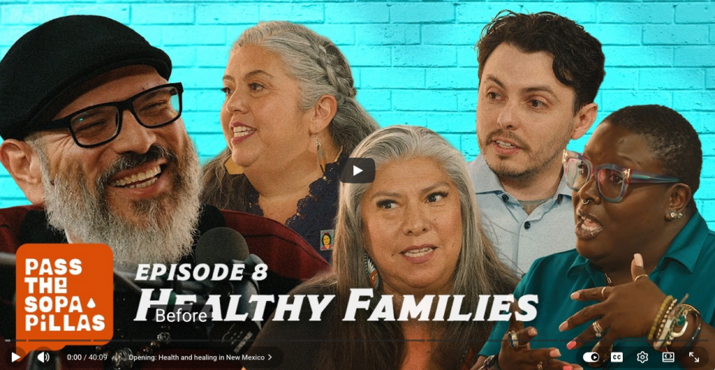 image of five podcast speakers